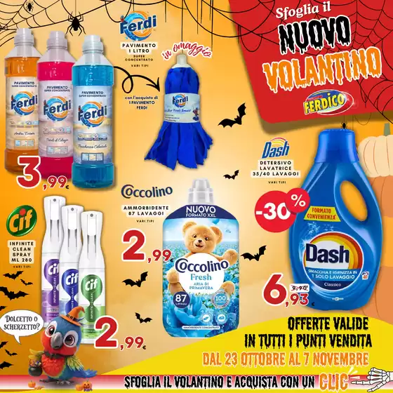 Volantino Ferdico a Asola | Dal 23 ottobre al 7 novembre | 2026-10-23T00:00:00.000Z - 2026-11-07T00:00:00.000Z