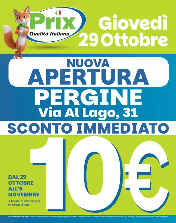 Volantino Prix a Pontelongo | Nuova apertura | 2026-10-29T00:00:00.000Z - 2026-11-08T00:00:00.000Z
