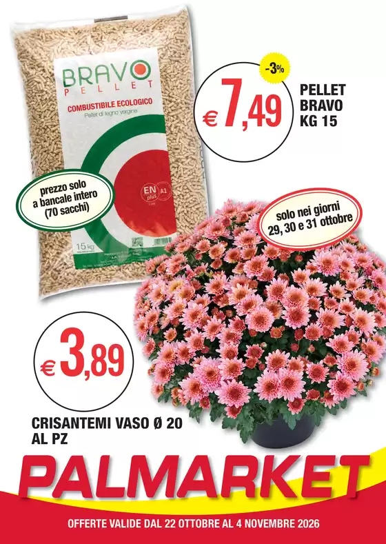 Volantino Palmarket | Offerte valide | 2026-10-22T00:00:00.000Z - 2026-11-04T00:00:00.000Z