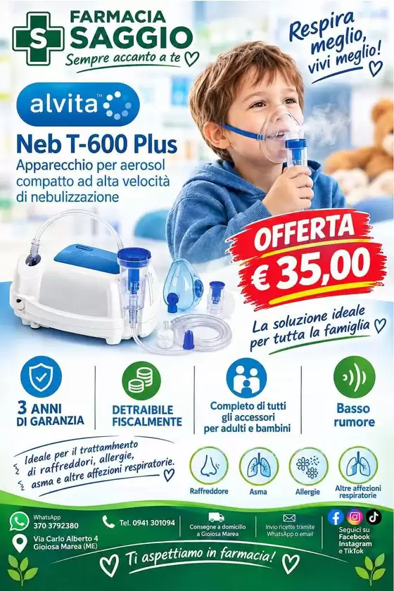 Volantino Farmacia Saggio a Villabassa | Offerte 35€ | 2026-10-22T00:00:00.000Z - 2026-10-25T00:00:00.000Z