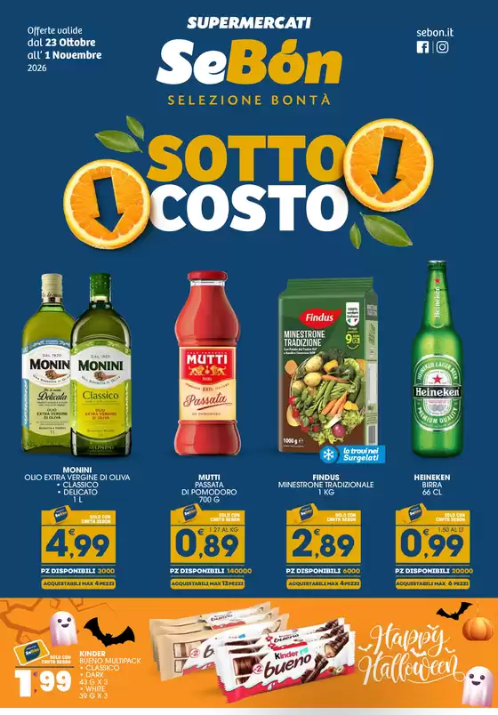 Volantino SeBón | Sottocosto | 2026-10-23T00:00:00.000Z - 2026-11-01T00:00:00.000Z