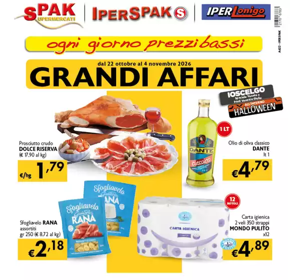 Volantino Spak a Padova | Grandi affari | 2026-10-22T00:00:00.000Z - 2026-11-04T00:00:00.000Z