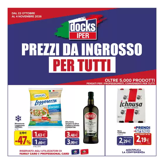 Volantino Docks Iper | Prezzi da ingrosso per tutti | 2026-10-22T00:00:00.000Z - 2026-11-04T00:00:00.000Z