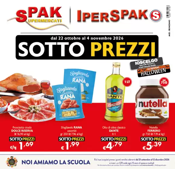 Volantino IperSpak | Sotto prezzi | 2026-10-22T00:00:00.000Z - 2026-11-04T00:00:00.000Z