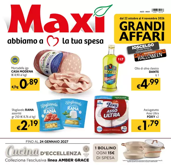 Volantino Maxì | Grandi affari | 2026-10-22T00:00:00.000Z - 2026-11-04T00:00:00.000Z