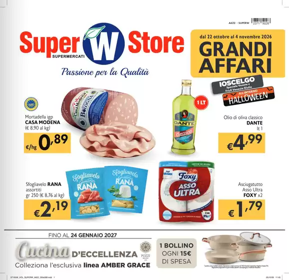 Volantino Super W | Grandi affari | 2026-10-22T00:00:00.000Z - 2026-11-04T00:00:00.000Z