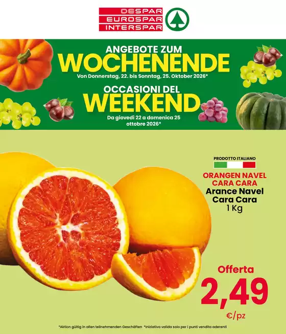 Volantino Despar | Occasioni del weekend | 2026-10-22T00:00:00.000Z - 2026-10-25T00:00:00.000Z