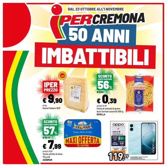 Volantino Iper La grande i a Belluno | 50 anni imbattibili | 2026-10-23T00:00:00.000Z - 2026-11-01T00:00:00.000Z