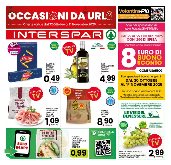 Volantino Interspar a Lecce | Occasioni da urlo | 2026-10-22T00:00:00.000Z - 2026-11-01T00:00:00.000Z