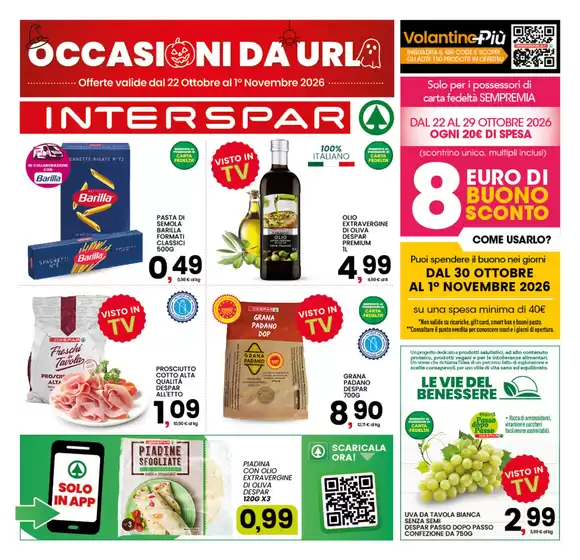 Volantino Interspar a Melfi | Occasioni da urlo | 2026-10-22T00:00:00.000Z - 2026-11-01T00:00:00.000Z