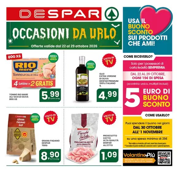 Volantino Despar a Mesagne | Occasioni da urlo | 2026-10-22T00:00:00.000Z - 2026-10-29T00:00:00.000Z