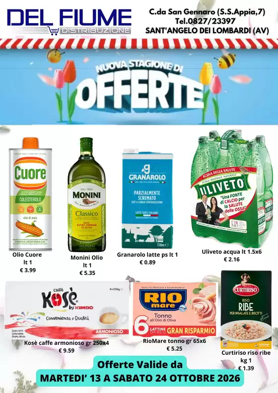 Volantino Del Fiume Distribuzione | VOLANTINO DEL FIUME CASH | 2026-10-13T00:00:00.000Z - 2026-10-24T00:00:00.000Z