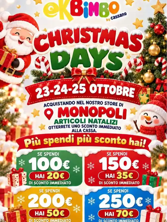 Volantino Ok Bimbo a Longano | Grandi sconti su prodotti selezionati | 2026-10-23T00:00:00.000Z - 2026-10-25T00:00:00.000Z