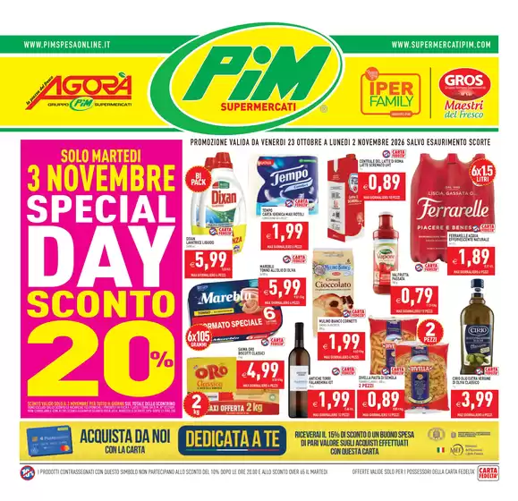 Volantino IperFamily a Catanzaro | Offerte | 2026-10-23T00:00:00.000Z - 2026-11-03T00:00:00.000Z