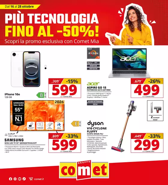 Volantino Comet a Vicenza | Offerte Comet! | 2026-10-16T00:00:00.000Z - 2026-10-28T00:00:00.000Z
