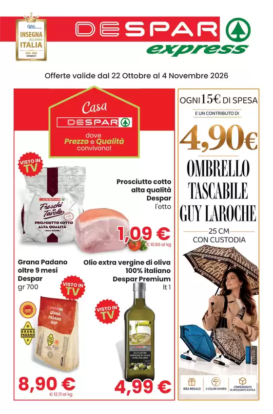 Volantino Despar Express a San Lucido | Offerte | 2026-10-22T00:00:00.000Z - 2026-11-04T00:00:00.000Z