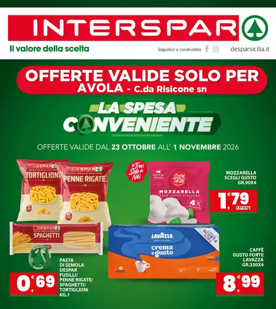 Volantino Interspar a Monteforte Irpino | La spesa conveniente | 2026-10-23T00:00:00.000Z - 2026-11-01T00:00:00.000Z