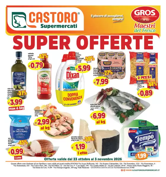 Volantino Il Castoro a Mola di Bari | Super offerte | 2026-10-23T00:00:00.000Z - 2026-11-03T00:00:00.000Z