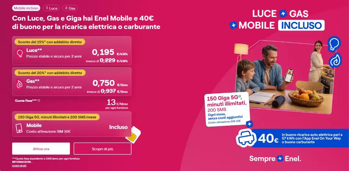 Volantino Spazio Enel a Correggio | Con Luce, Gas e Giga | 2026-10-23T00:00:00.000Z - 2026-11-12T00:00:00.000Z