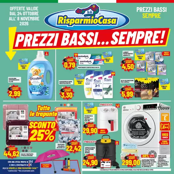 Volantino Risparmio Casa a Uta | Prezzi bassi... sempre! | 2026-10-24T00:00:00.000Z - 2026-11-08T00:00:00.000Z