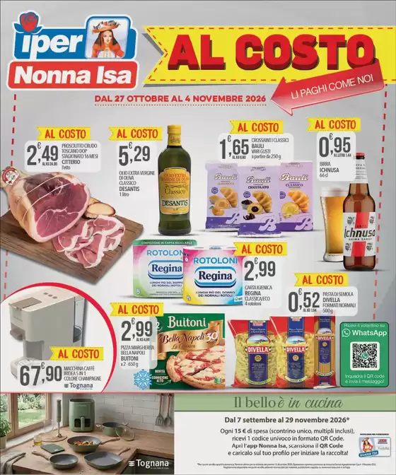 Volantino Iper Romagnolo a Chiuppano | Al Costo | 2026-10-27T00:00:00.000Z - 2026-11-04T00:00:00.000Z