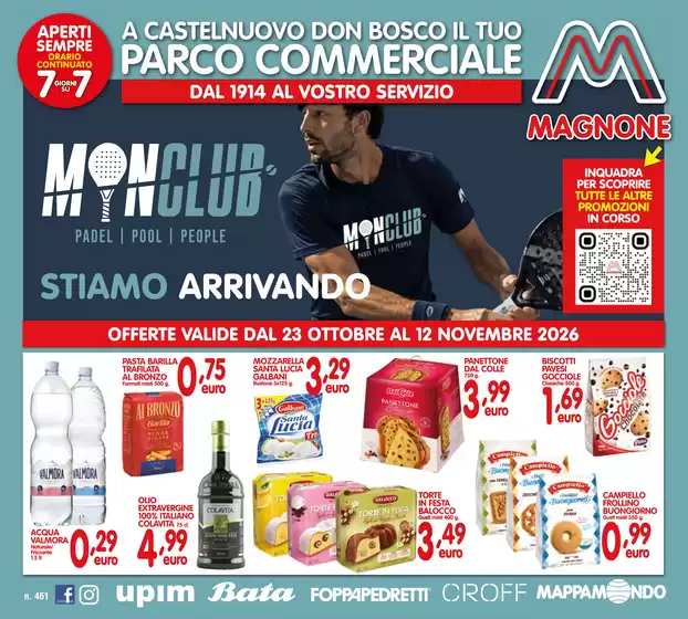 Volantino Magnone | Stiamo arrivando | 2026-10-23T00:00:00.000Z - 2026-11-12T00:00:00.000Z