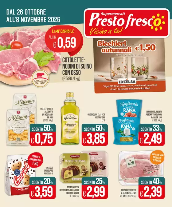 Volantino Prestofresco a Belluno | Vicino a te! | 2026-10-26T00:00:00.000Z - 2026-11-08T00:00:00.000Z