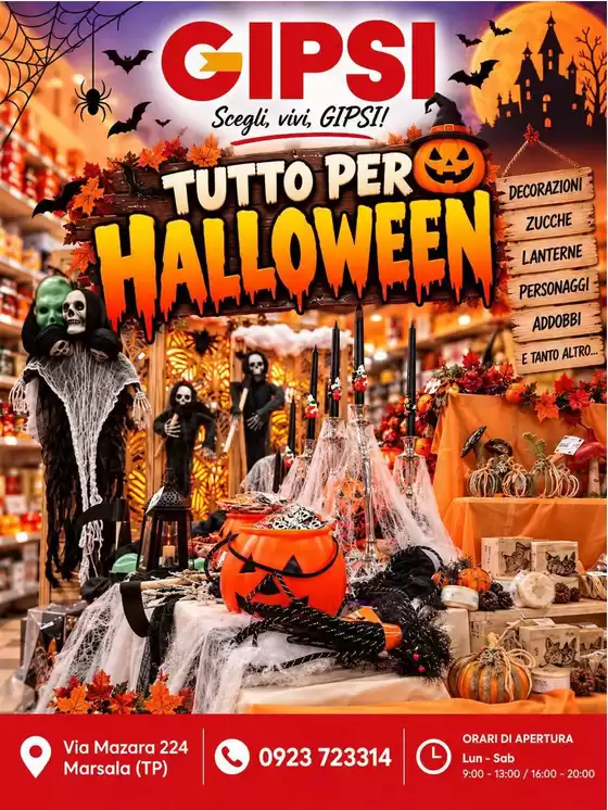 Volantino Gipsi | Tutto per halloween | 2026-10-26T00:00:00.000Z - 2026-10-31T00:00:00.000Z