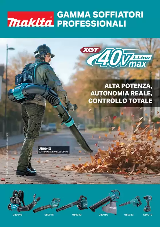 Volantino Makita a Penne | GAMMA SOFFIATORI PROFESSIONALI | 2026-10-26T00:00:00.000Z - 2026-12-31T00:00:00.000Z