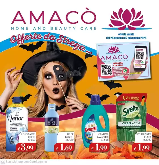 Volantino Amacò | Offerte da strega... | 2026-10-26T00:00:00.000Z - 2026-11-07T00:00:00.000Z