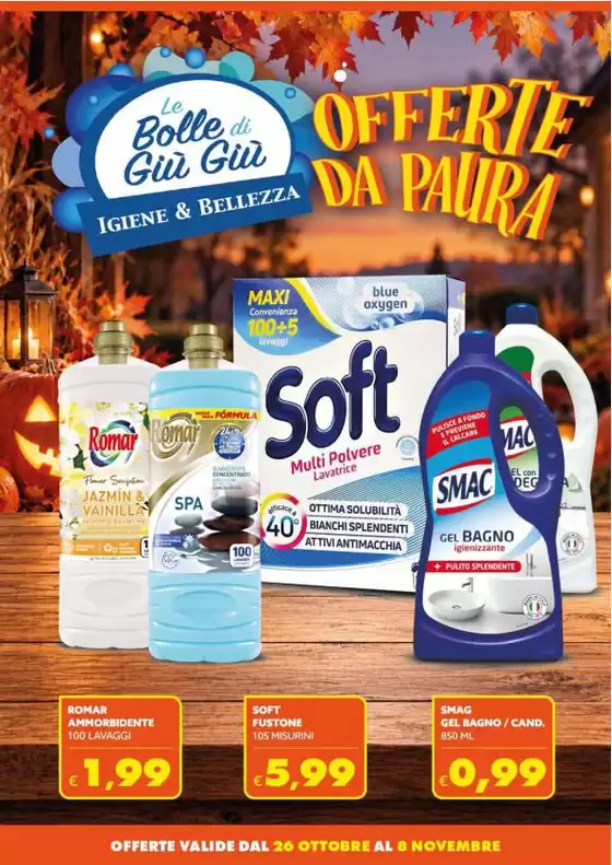 Volantino Le Bolle di Giù Giù | Offerte da paura | 2026-10-26T00:00:00.000Z - 2026-11-08T00:00:00.000Z