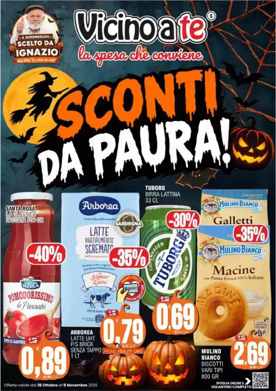 Volantino Vicino a Te a Buddusò | Sconti da paura! | 2026-10-26T00:00:00.000Z - 2026-11-08T00:00:00.000Z