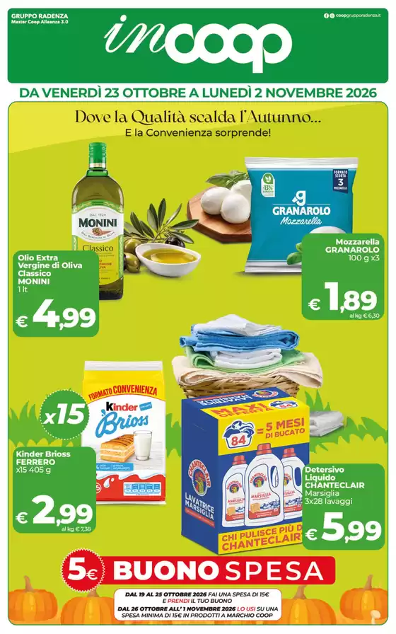 Volantino Coop a Erice | Dove la Qualità scalda l'Autunno...E la Convenienza sorprende! | 2026-10-23T00:00:00.000Z - 2026-11-02T00:00:00.000Z