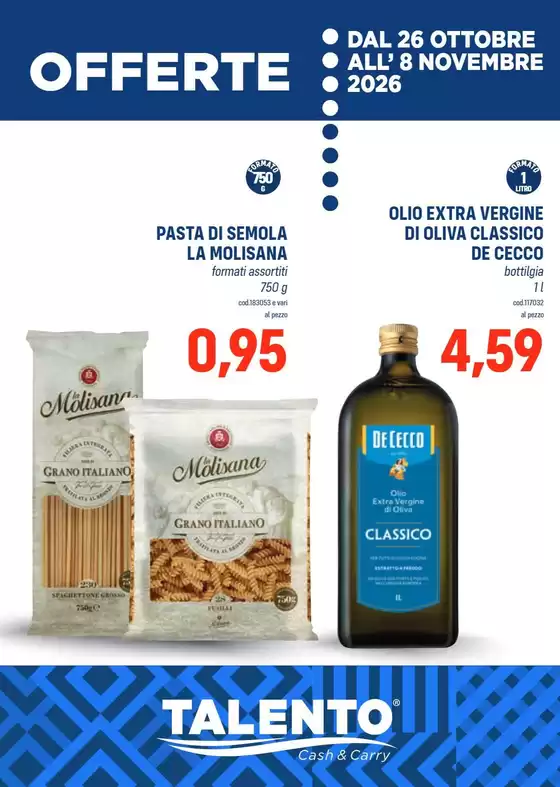 Volantino Talento | Offerte | 2026-10-26T00:00:00.000Z - 2026-11-08T00:00:00.000Z