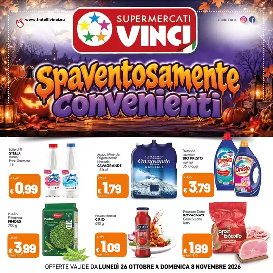 Volantino Supermercati Vinci | Spaventosamente convenienti | 2026-10-26T00:00:00.000Z - 2026-11-08T00:00:00.000Z