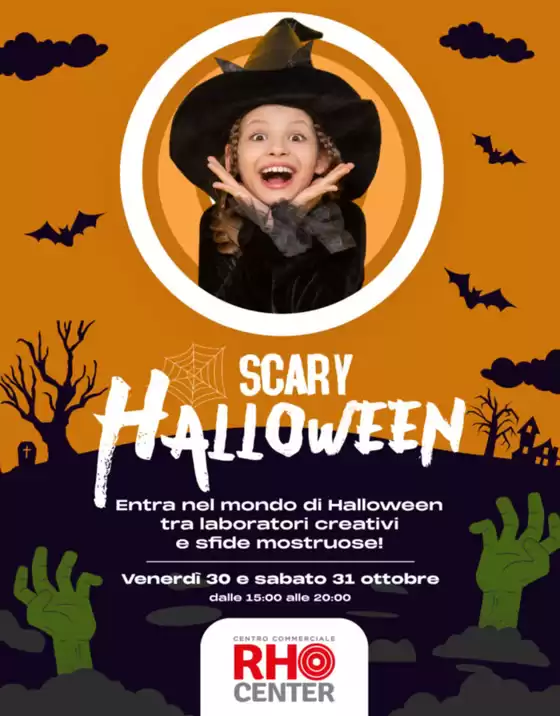 Volantino Rho Center a Nichelino | Scary halloween | 2026-10-30T00:00:00.000Z - 2026-10-31T00:00:00.000Z