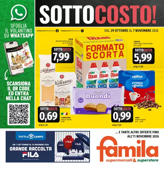 Volantino Famila a Belluno | Sottocosto | 2026-10-29T00:00:00.000Z - 2026-11-07T00:00:00.000Z