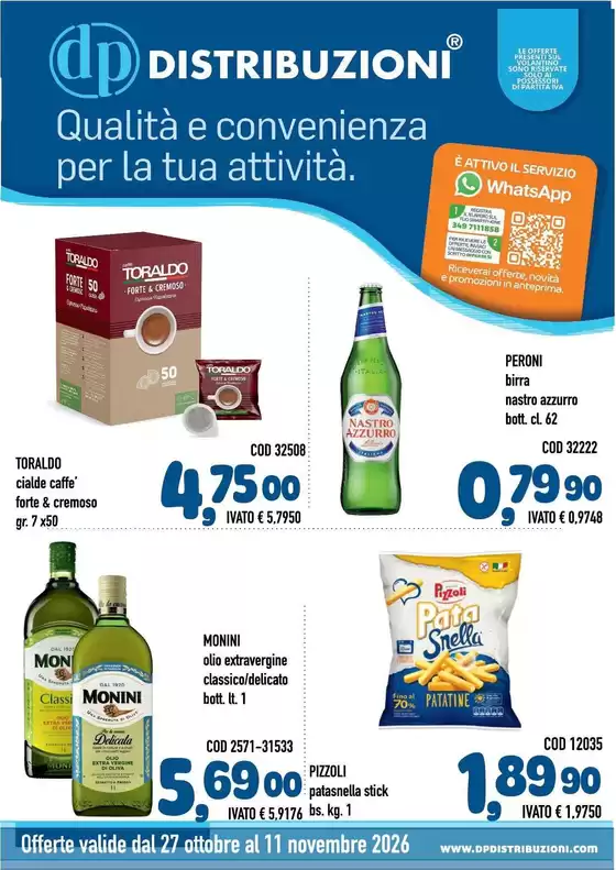 Volantino Del Prete Alimentari a Barge | Qualita e convenienza per la tua attivita. | 2026-10-27T00:00:00.000Z - 2026-11-11T00:00:00.000Z