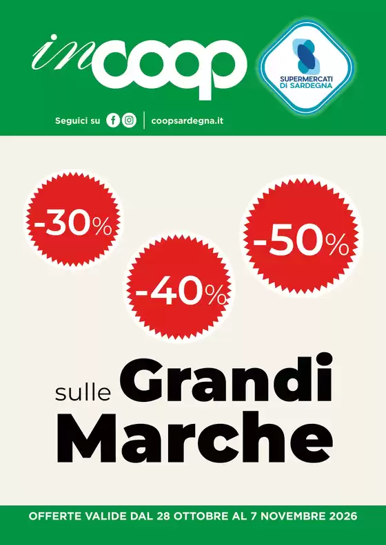 Volantino Coop a Arpino | 30% 40% 50% sulle grandi marche | 2026-10-28T00:00:00.000Z - 2026-11-07T00:00:00.000Z