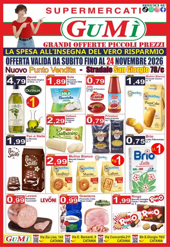 Volantino GuMì Supermercati a Arpino | Grandi offerte piccoli prezzi | 2026-10-27T00:00:00.000Z - 2026-11-24T00:00:00.000Z