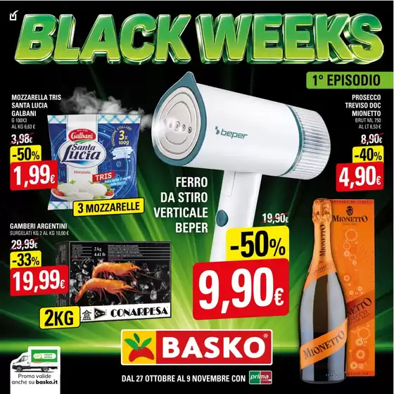 Volantino Basko a Arpino | Black Week | 2026-10-27T00:00:00.000Z - 2026-11-09T00:00:00.000Z