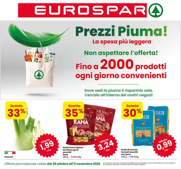 Volantino Eurospar a Montello | Super sconti | 2026-10-29T00:00:00.000Z - 2026-11-11T00:00:00.000Z