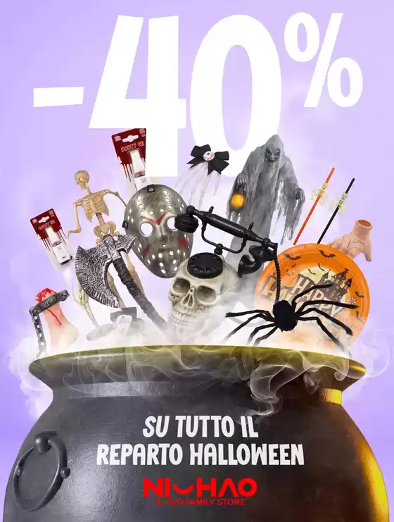 Volantino Ni Hao Market a Cormons | -40% su tutto il reparto halloween | 2026-10-27T00:00:00.000Z - 2026-11-01T00:00:00.000Z