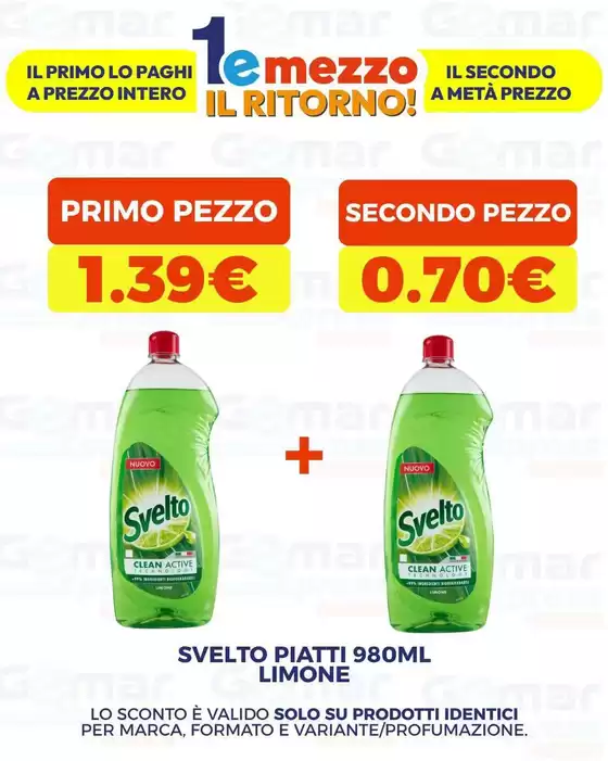 Volantino Gemar Detersivi a Majano | 1 e mezzo il ritorno! | 2026-10-27T00:00:00.000Z - 2026-11-10T00:00:00.000Z