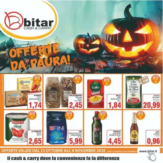 Volantino Bitar | Offerte da paura! | 2026-10-27T00:00:00.000Z - 2026-11-08T00:00:00.000Z