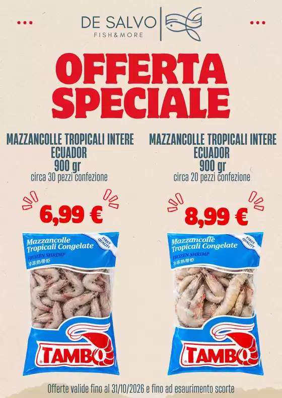 Volantino Pescheria De Salvo | Offerta speciale | 2026-10-27T00:00:00.000Z - 2026-10-31T00:00:00.000Z