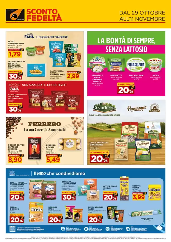 Volantino Alì e Alìper | Sconto Fedeltà | 2026-10-29T00:00:00.000Z - 2026-11-11T00:00:00.000Z