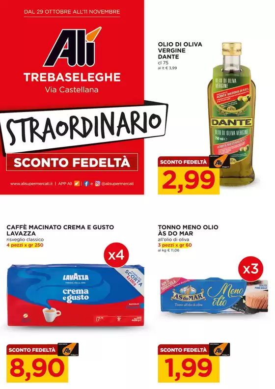 Volantino Alì e Alìper | Straordinario sconto fedeltà | 2026-10-29T00:00:00.000Z - 2026-11-11T00:00:00.000Z