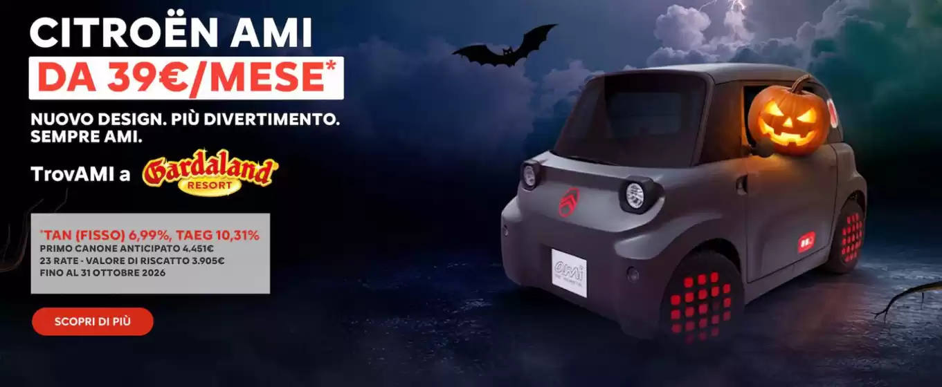 Volantino Citroën a Porto Mantovano | Citroën AMI | 2026-10-27T00:00:00.000Z - 2026-10-31T00:00:00.000Z