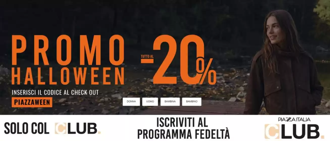 Volantino Piazza Italia a Ciriè | Promo Halloween | 2026-10-27T00:00:00.000Z - 2026-11-01T00:00:00.000Z